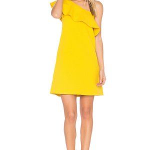 cupcakes and cashmere Ruffle One-Shoulder Dress